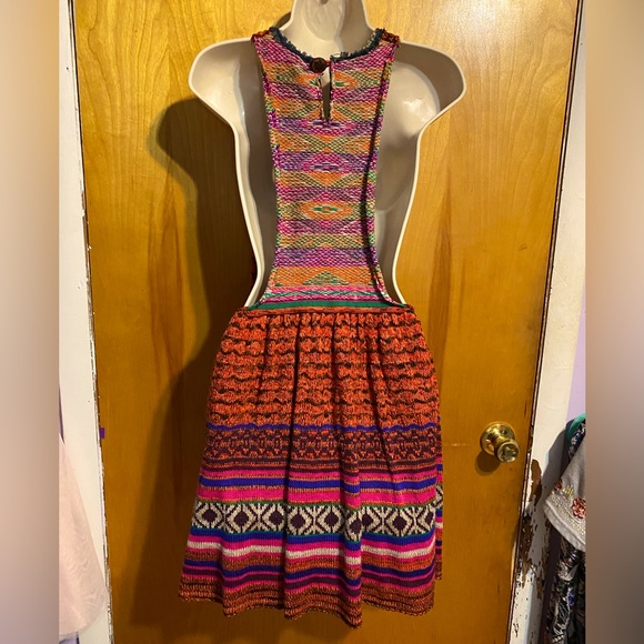 FINAL PRICE NWT,Free People Rare Heart crochet sweater dress,red/multi size S - Picture 8 of 15